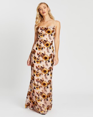 Missguided Bridesmaid Devoré Floral Dress