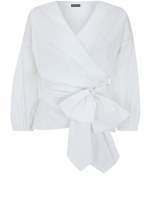 Thumbnail for your product : Mint Velvet Ivory Cotton Wrap Shirt