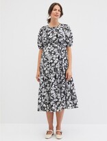 Thumbnail for your product : Motherhood Maternity Crosshatch Tier Maternity Midi Dress, L Back Fora