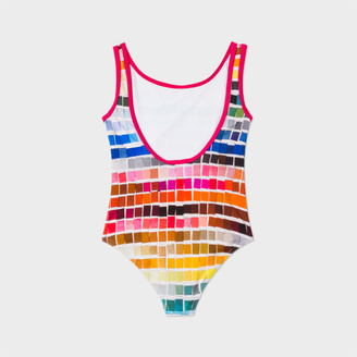 Paul Smith Girls' 2-6 Years Colour-Chart Print 'Naiade' Swimsuit