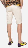 Thumbnail for your product : Dolce & Gabbana Stretch cotton shorts with embroidery