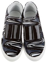 Thumbnail for your product : Pierre Hardy Velvet Round-Toe Sneakers w/ Tags
