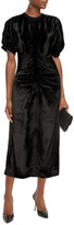 Thumbnail for your product : Paul Smith Ruched Velvet Midi Dress