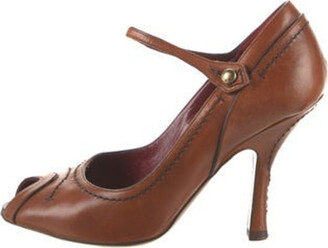 Leather heels Louis Vuitton Brown size 8 US in Leather - 33947347