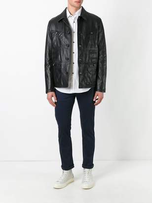 Lanvin grained effect leather jacket