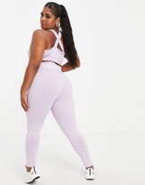 Thumbnail for your product : Pink Soda Plus Rezi sports leggings in lilac