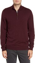 Thumbnail for your product : Nordstrom Half Zip Cotton & Cashmere Pullover