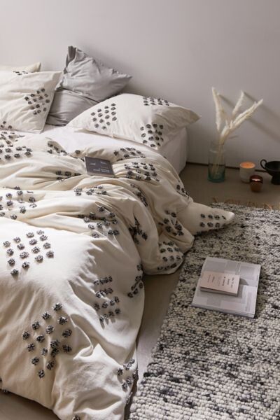 Urban Outfitters Tufted Geo Duvet Cover, White Duvet Cover Full Urban Outfitters