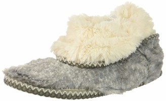 Dearfoams Women's faux fur Foldown Boot Slipper Dusty Pink S Regular US