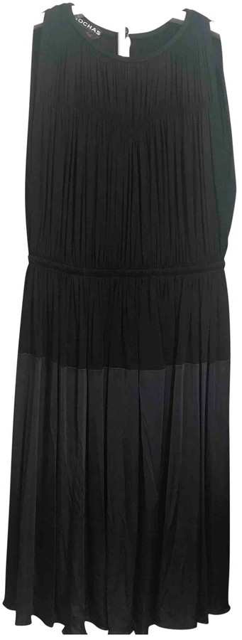 rochas black dress
