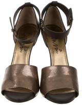 Thumbnail for your product : Lanvin Metallic Leather Sandals w/ Tags