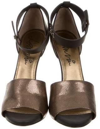 Lanvin Metallic Leather Sandals w/ Tags