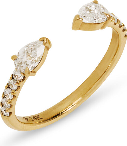 CARBON & HYDE Cobra Diamond Yellow Gold Ring