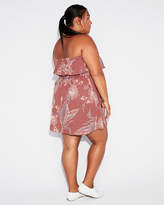 Thumbnail for your product : Express Floral Smocked Ruffle Cami Dress