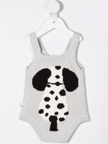 Thumbnail for your product : Stella McCartney Kids Spot Dog knitted body