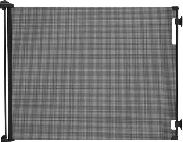 Perma Child Safety 71 in. W x 41 in. H Indoor/Outdoor Retractable Baby Gate Black