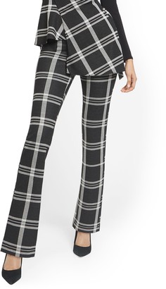 petite plaid trousers