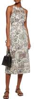 Thumbnail for your product : Zimmermann Adorn Bell Paneled Floral-Print Silk-Organza And Silk-Crepe Midi Dress