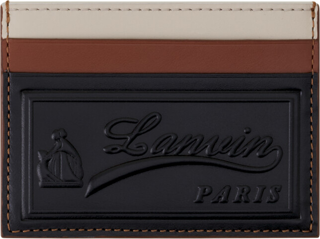 Lanvin Tricolor Leather Card Holder