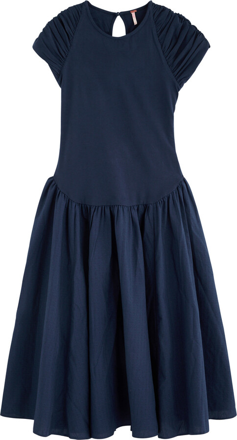 Free People Afternoon Elegance Stretch-cotton Midi Dress