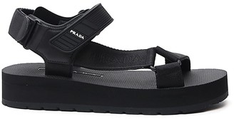 prada sporty nylon band strap sandals