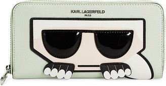 Karl Lagerfeld Paris Peeking Continental Wallet - ShopStyle