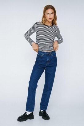 Nasty Gal Womens Organic Cotton Straight Leg Denim Jeans - ShopStyle
