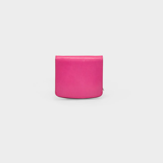 Low Classic Strap Wallet In Pink Calfskin