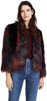 Thumbnail for your product : Anna Sui Rainbow Mongolian Faux Fur Jacket