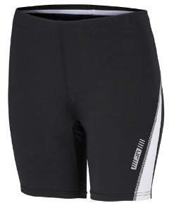 James & Nicholson Women's Ladies Running Short Tights Maternity Trousers, White-Black/White, L