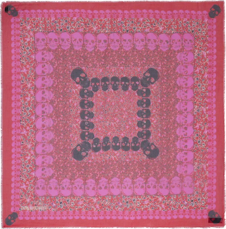 Zadig & Voltaire Kerry Garden skull scarf
