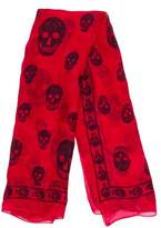Thumbnail for your product : Alexander McQueen Silk Skull Print Scarf