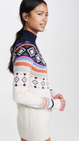 Thumbnail for your product : Autumn Cashmere Fair Isle Mock Neck Cashmere Sweater