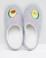 Thumbnail for your product : ASOS NEVER LEAVE Avo-Cuddle Slippers