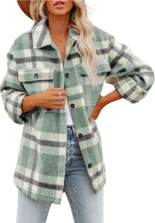 green plaid jacket