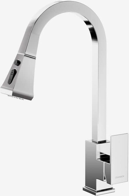 CRANACH Single-Handle Pull Down Sprayer 16 in. H Kitchen Faucet with 360° Spout Swivel and Dual Spray in Polished Chrome