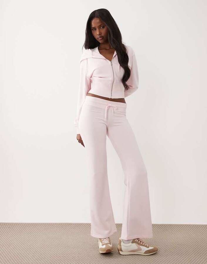 Gina Tricot mix and match slim low waist sweatpants in pink