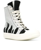 Thumbnail for your product : Rick Owens hi-top bleach vomit sneakers - women - Cotton/Leather/rubber - 39