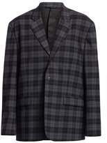 Thumbnail for your product : Balenciaga Plaid Single-Breasted Jacket