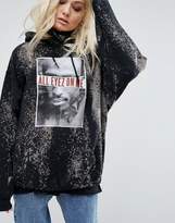 Thumbnail for your product : Reclaimed Vintage Inspired Band Pull Over Hoodie With Tupac Print
