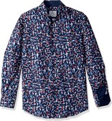 Thumbnail for your product : Azaro Uomo Men's Italian Style Long Sleeve Dress Shirt Casual Button Down