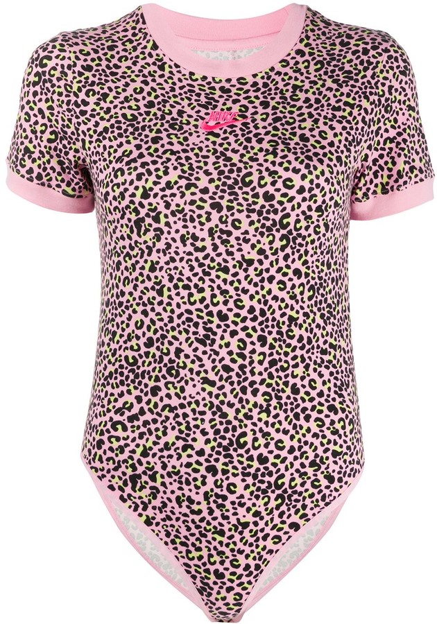nike leopard print top