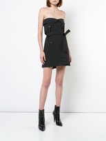 Thumbnail for your product : Unravel Project Strapless Belted Mini Dress