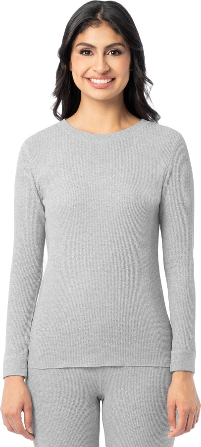 Fruit of the Loom Women's Recycled Waffle Thermal Top, Sizes XS-XXL