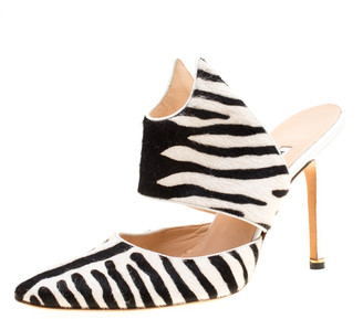 manolo blahnik zebra pumps