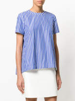 Thumbnail for your product : Sacai rear zip pinstriped shirt
