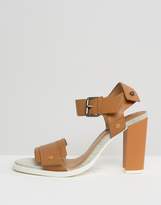 Thumbnail for your product : G Star G-Star Claro Tan Leather Heeled Sandals