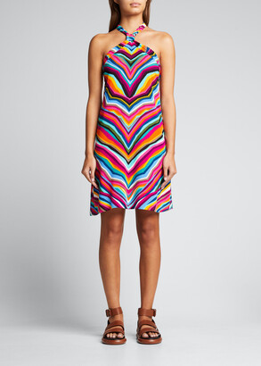 Trina Turk Louvre Short Halter Stripe Dress - ShopStyle Swimsuit