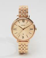 Thumbnail for your product : Fossil ES3435 Jacqueline bracelet watch in rose gold