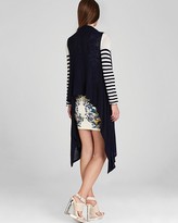 Thumbnail for your product : BCBGMAXAZRIA Cardigan - Striped Sleeve Wrap
